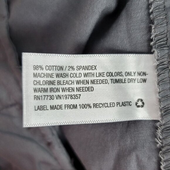 A New Day Stretch Chino Shorts Gray Size 18 Button Zip Pockets Elastizado - Picture 8 of 8